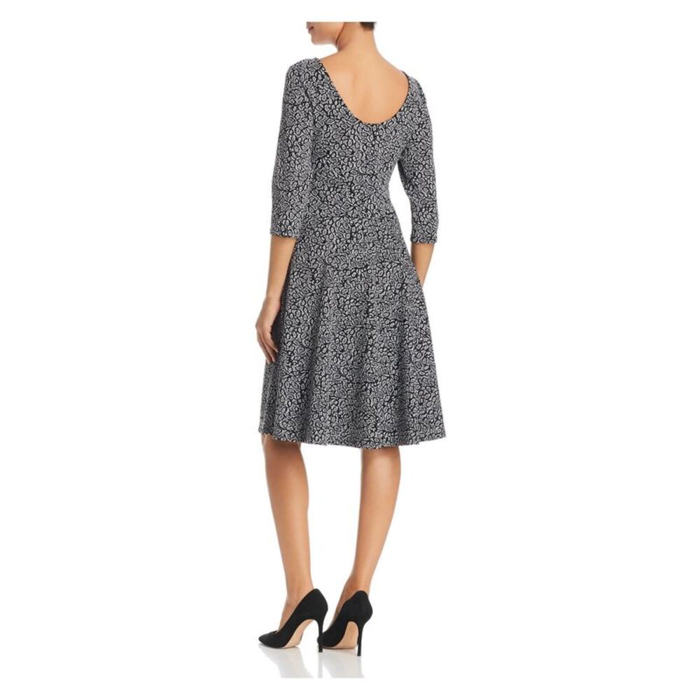 LEOTA Womens Gray Long Sleeve Knee Length Wear To Work Sweater Dress S - Picture 2 of 2